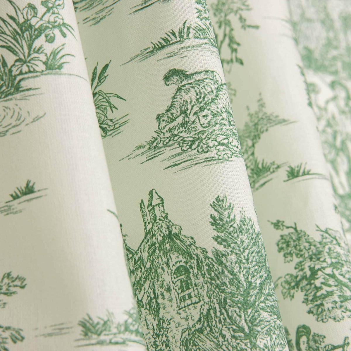 Toile de Jouy Blatt Grün - Ribes y Casals