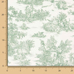Toile de Jouy Blatt Grün - Ribes y Casals