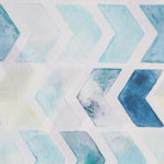 Zigzag Print Bettlaken Blau - Ribes y Casals