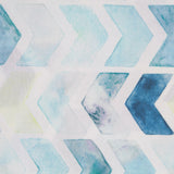 Zigzag Print Bettlaken Blau - Ribes y Casals