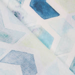Zigzag Print Bettlaken Blau - Ribes y Casals