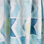 Zigzag Print Bettlaken Blau - Ribes y Casals