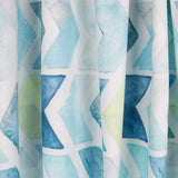 Zigzag Print Bettlaken Blau - Ribes y Casals
