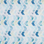 Zigzag Print Bettlaken Blau - Ribes y Casals