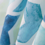Zigzag Print Bettlaken Blau - Ribes y Casals