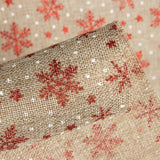 Jute Weihnachtsdruck Rote Sterne Rote Sterne - Ribes y Casals