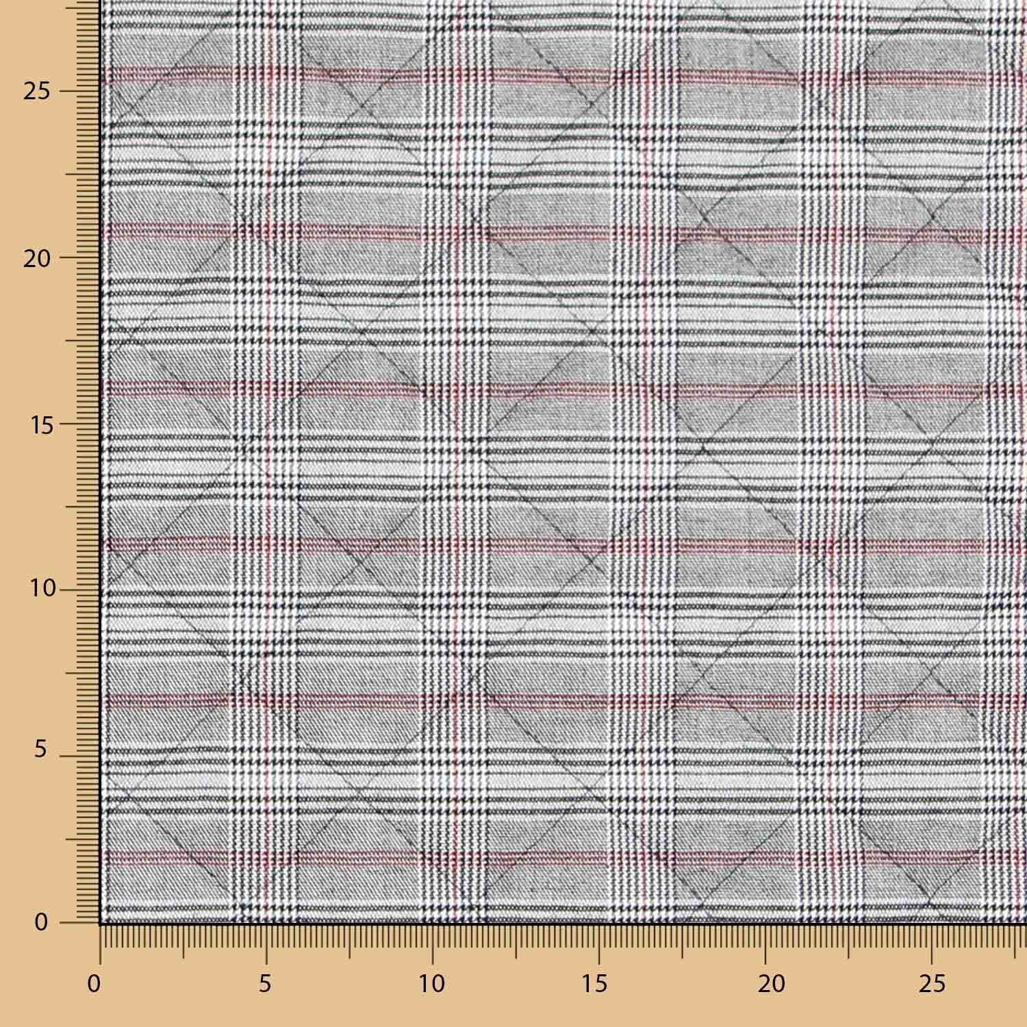Gesteppter Twill Wales Rot - Ribes y Casals