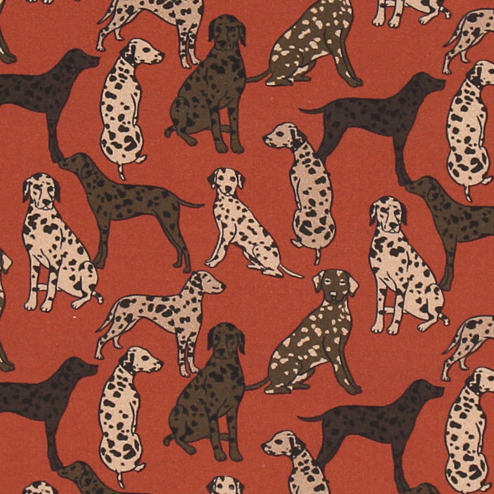 Baumwolle Twill Hunde Karamell - Ribes y Casals