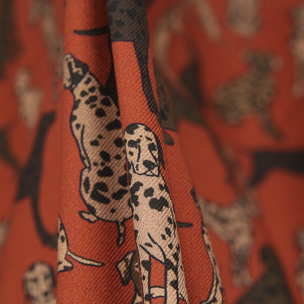 Baumwolle Twill Hunde Karamell - Ribes y Casals