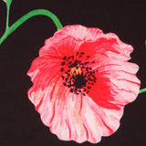 Twill Bielastic Schwarzer Mohn - Ribes y Casals