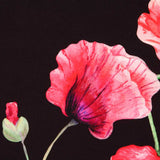 Twill Bielastic Schwarzer Mohn - Ribes y Casals