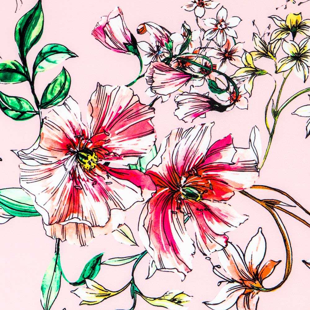 Hibiskus Rosa Twill Bielastic - Ribes y Casals
