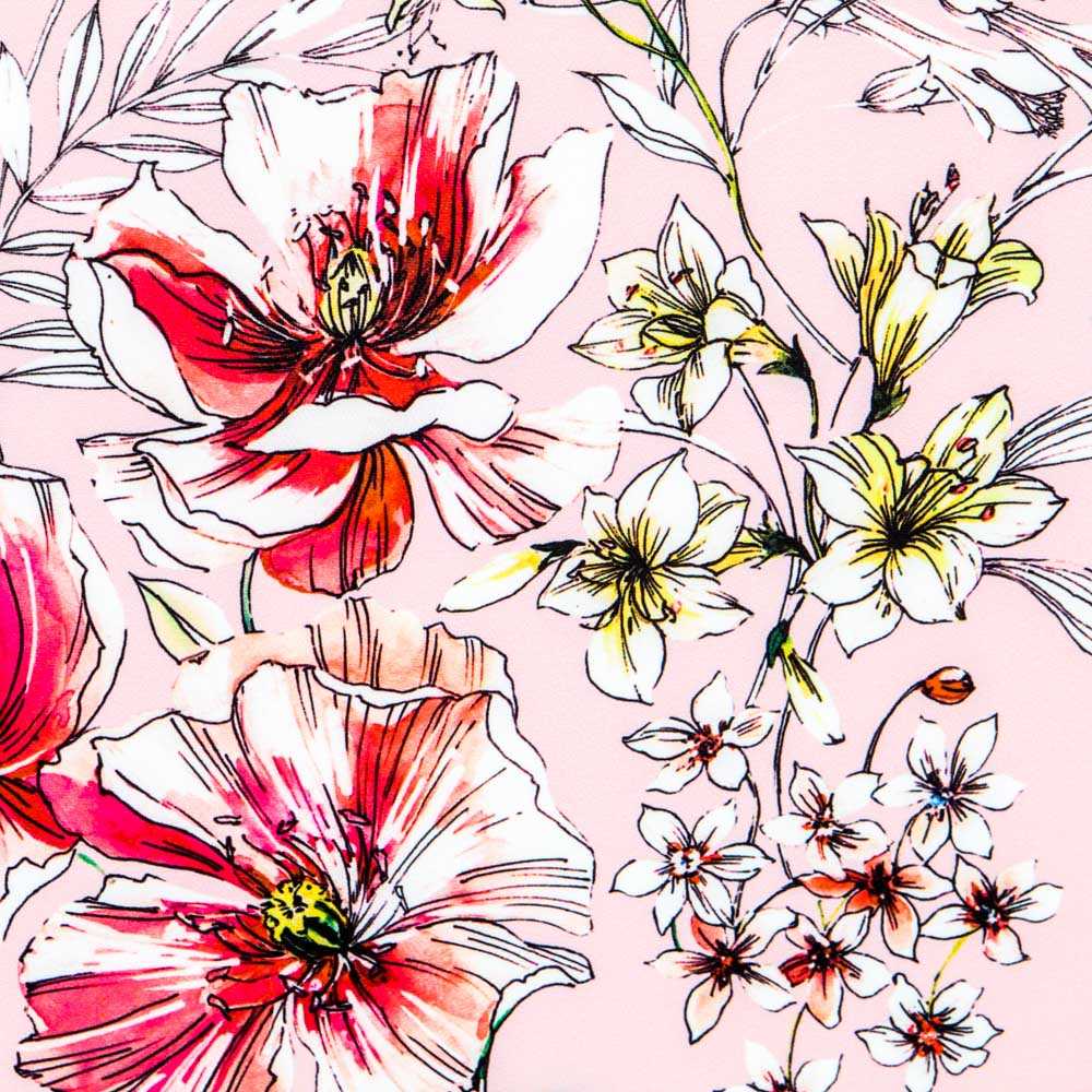 Hibiskus Rosa Twill Bielastic - Ribes y Casals