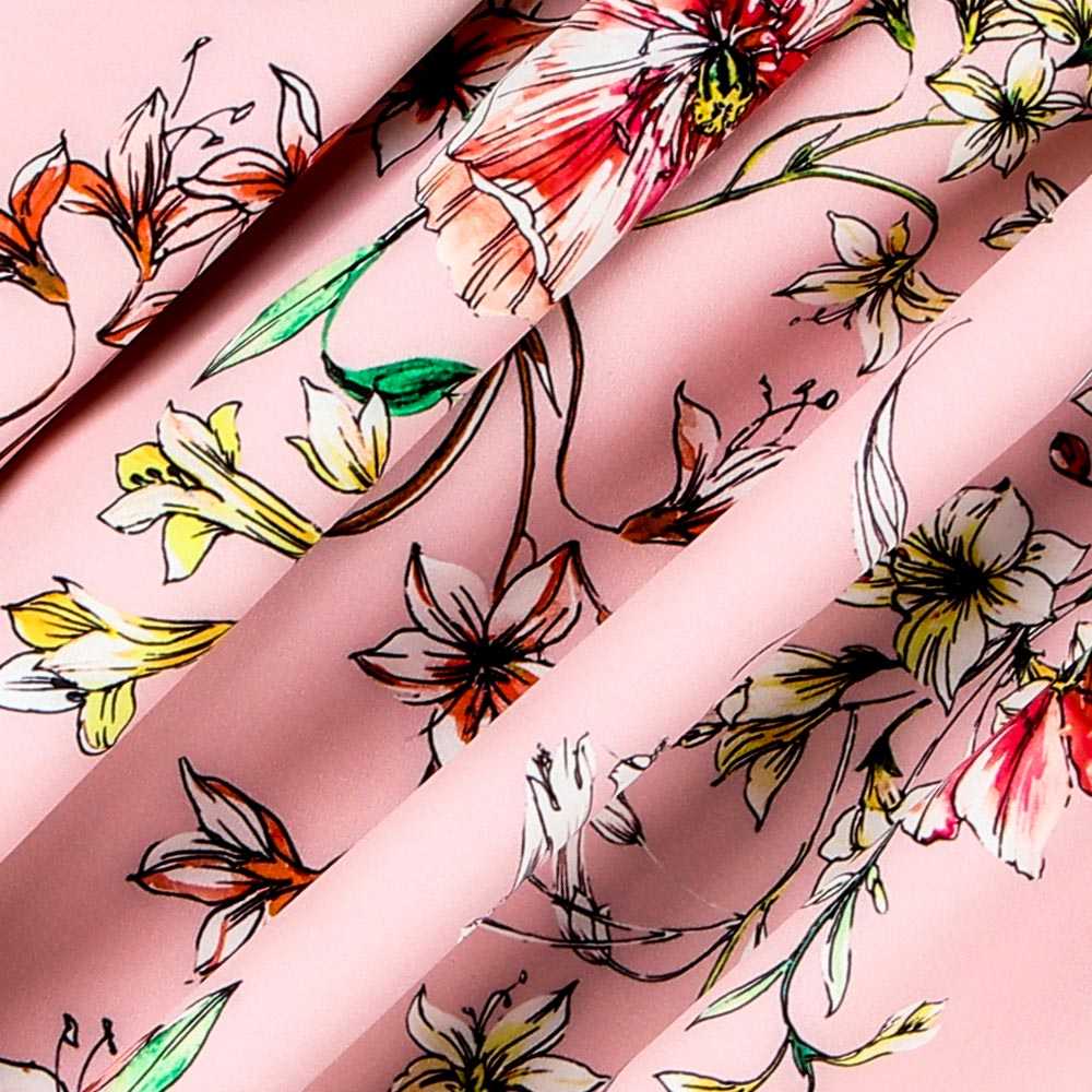 Hibiskus Rosa Twill Bielastic - Ribes y Casals