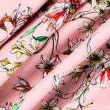 Hibiskus Rosa Twill Bielastic - Ribes y Casals
