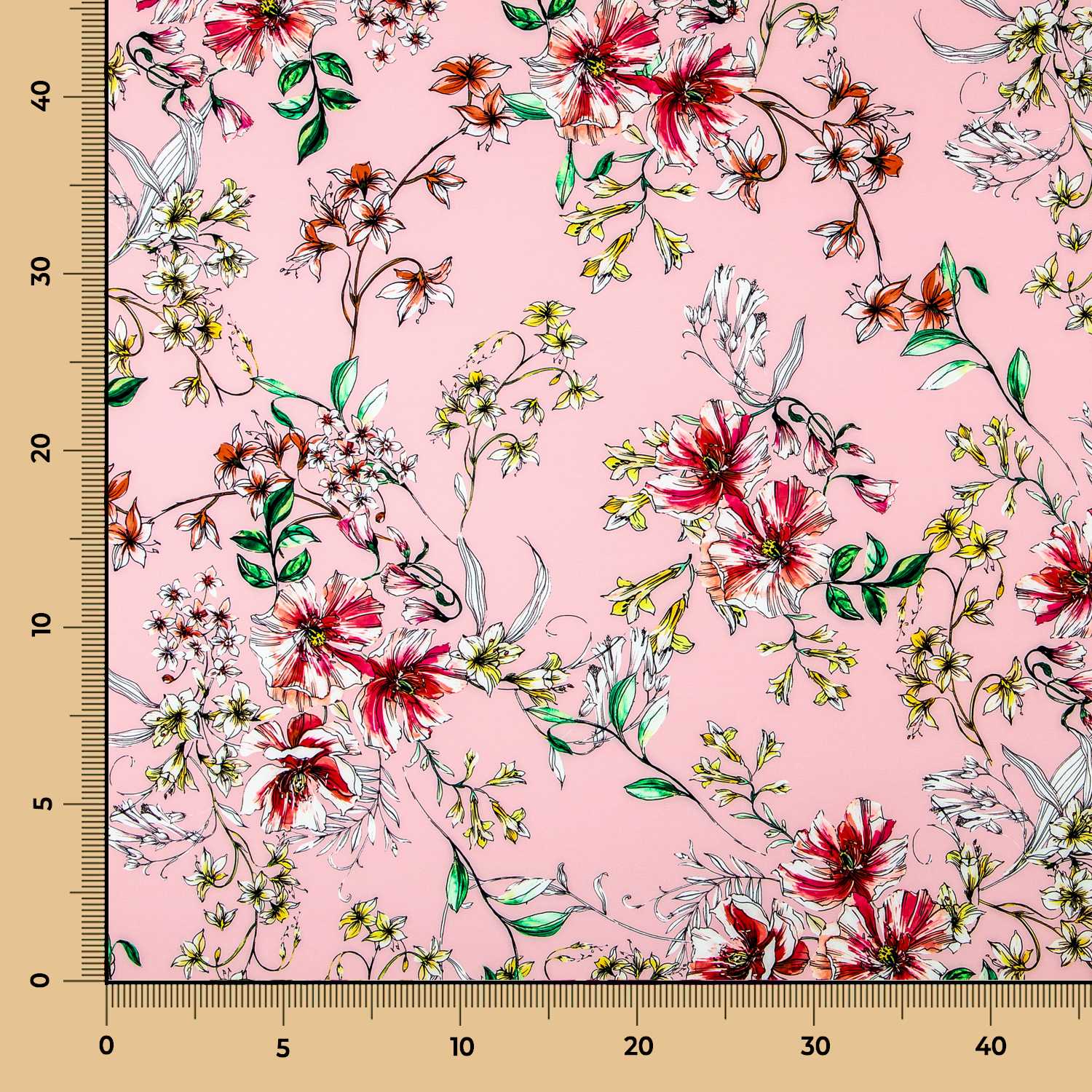 Hibiskus Rosa Twill Bielastic - Ribes y Casals