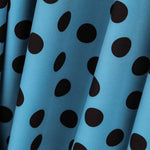 Twill Bielastic Aquamarin gepunktet - Ribes y Casals
