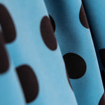 Twill Bielastic Aquamarin gepunktet - Ribes y Casals