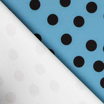 Twill Bielastic Aquamarin gepunktet - Ribes y Casals