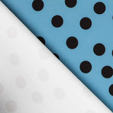 Twill Bielastic Aquamarin gepunktet - Ribes y Casals