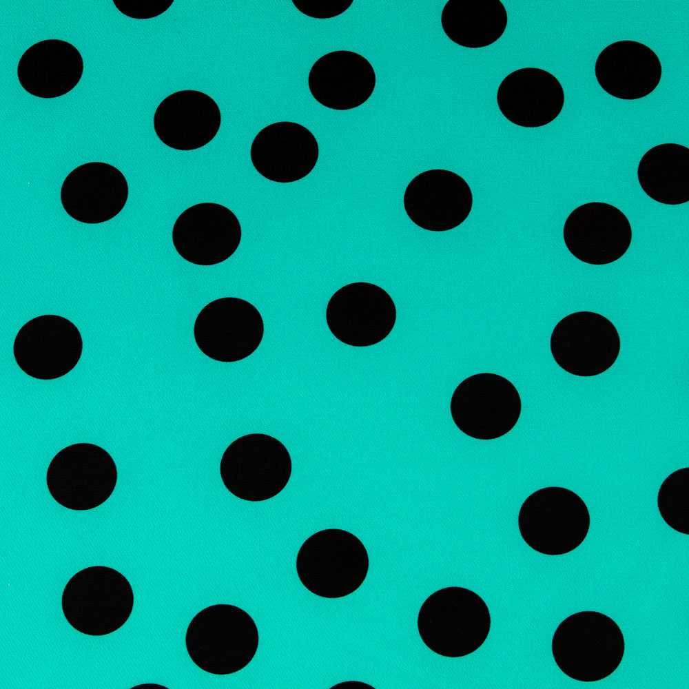Twill Bielastic Grün Polka Dot - Ribes y Casals