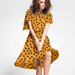 Twill Bielastic Golden Polka Dots 25mm - Ribes y Casals