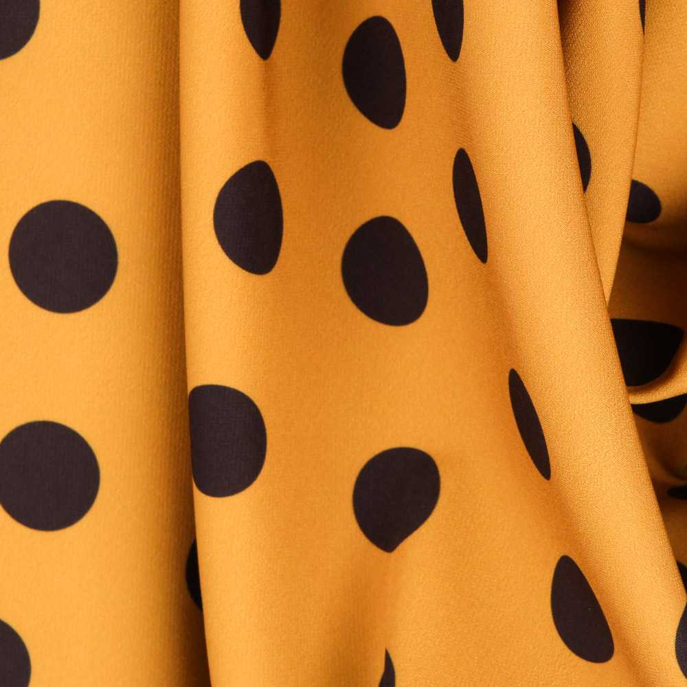 Twill Bielastic Golden Polka Dots 25mm - Ribes y Casals