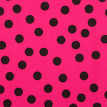 Fuchsia Polka Dots Fielastic Twill 25mm - Ribes y Casals