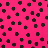 Fuchsia Polka Dots Fielastic Twill 25mm - Ribes y Casals