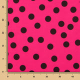 Fuchsia Polka Dots Fielastic Twill 25mm - Ribes y Casals