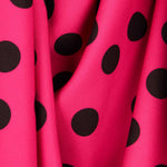 Fuchsia Polka Dots Fielastic Twill 25mm - Ribes y Casals