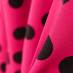 Fuchsia Polka Dots Fielastic Twill 25mm - Ribes y Casals