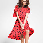 Twill Bielastic Polka Dots Rot 25mm - Ribes y Casals