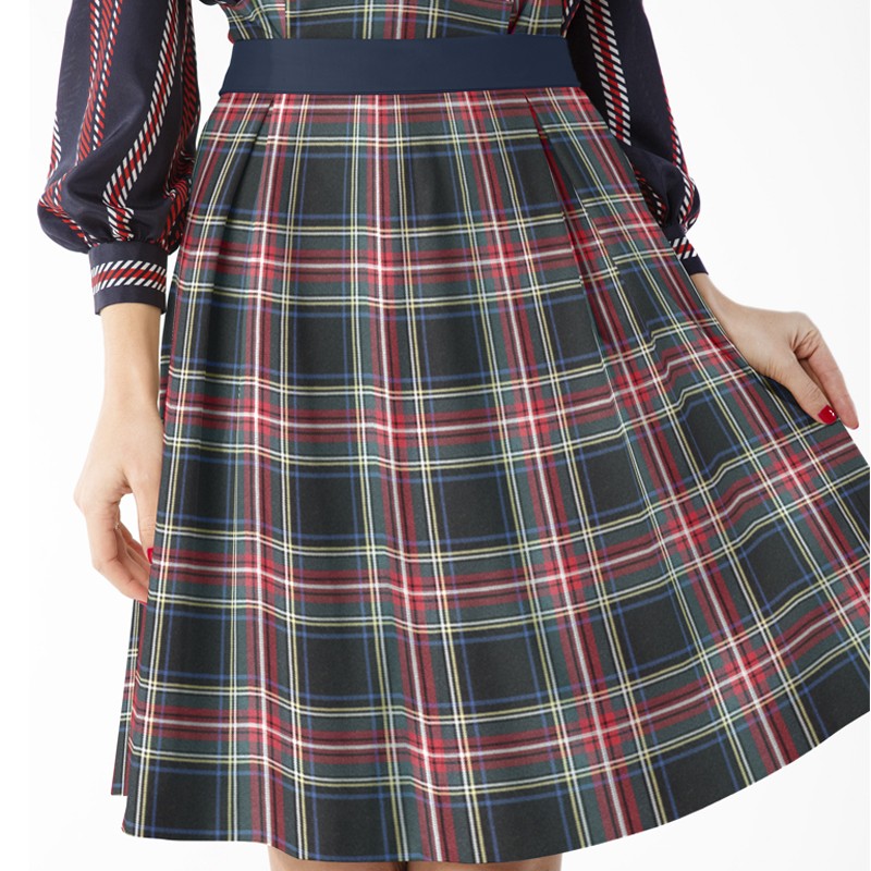 Twill Scotch Grün Rot - Ribes y Casals