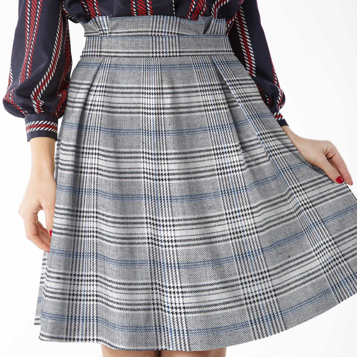 Walisisch karierter Twill Blau - Ribes y Casals