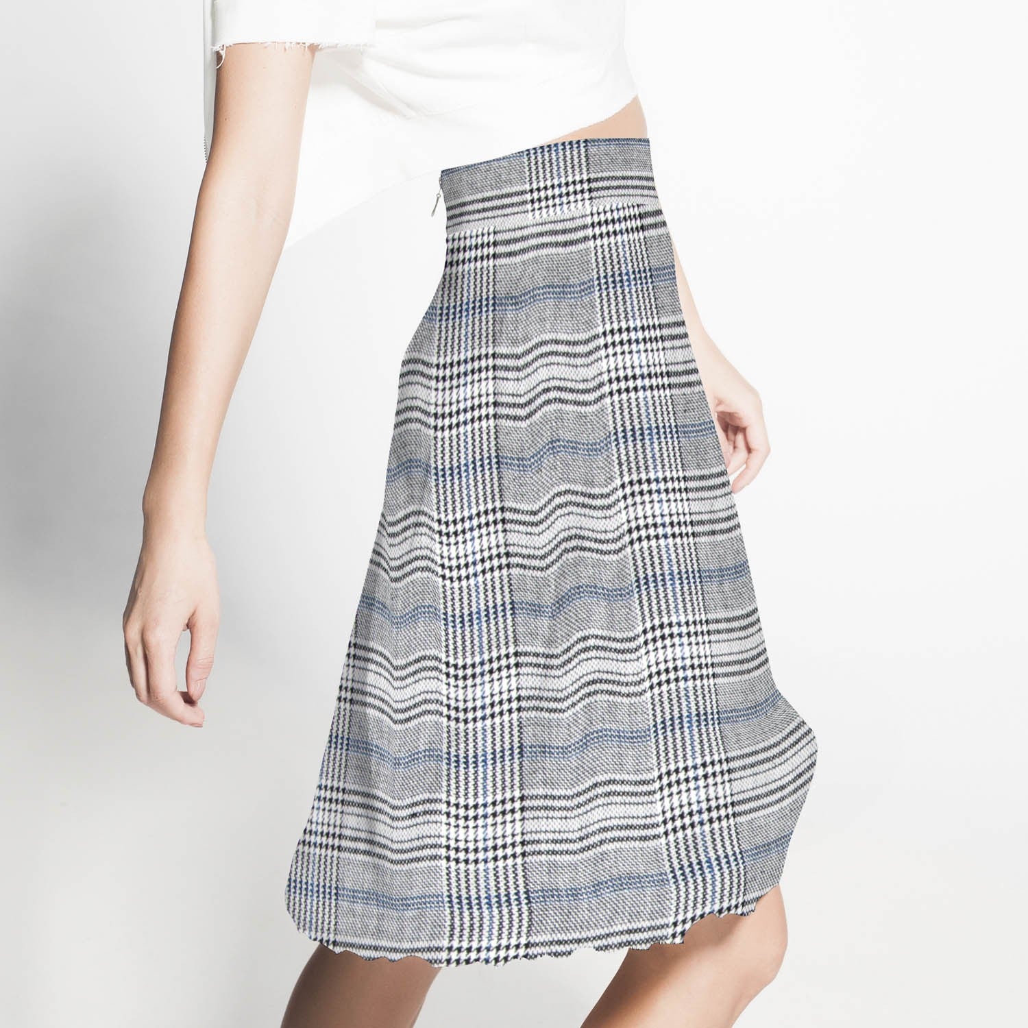 Walisisch karierter Twill Blau - Ribes y Casals