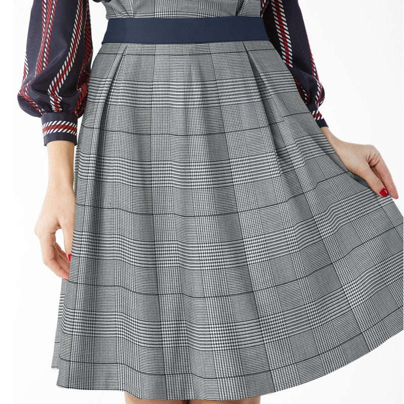 Schwarzer walisisch karierter Twill - Ribes y Casals