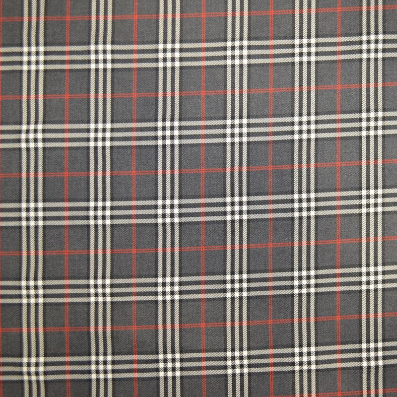 Twill Grau Kariert - Ribes y Casals