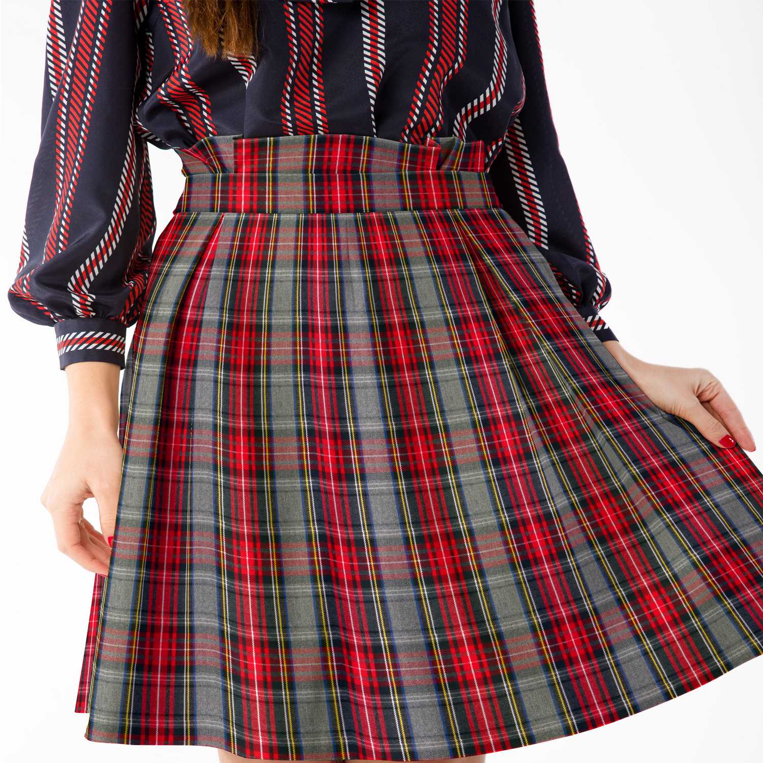 Holzfäller Grau karierter Twill - Ribes y Casals