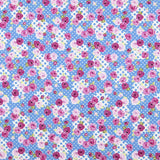 Flamenco Patchwork Elastischer Köper Blau - Ribes y Casals