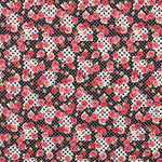 Flamenco Patchwork Elastischer Köper Schwarz - Ribes y Casals