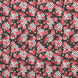 Flamenco Patchwork Elastischer Köper Schwarz - Ribes y Casals