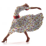 Flamenco Elastischer Köper Ramillete Ecru - Ribes y Casals