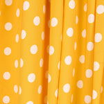 Gelber gepunkteter Stretch-Twill - Ribes y Casals
