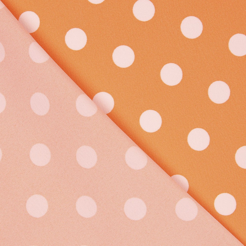 Twill Elastic Twill Tangerine Dot - Ribes y Casals