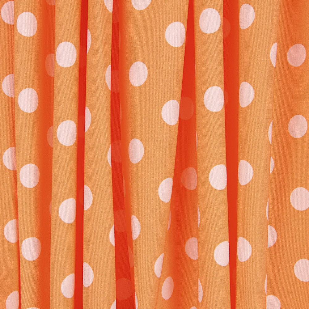 Twill Elastic Twill Tangerine Dot - Ribes y Casals