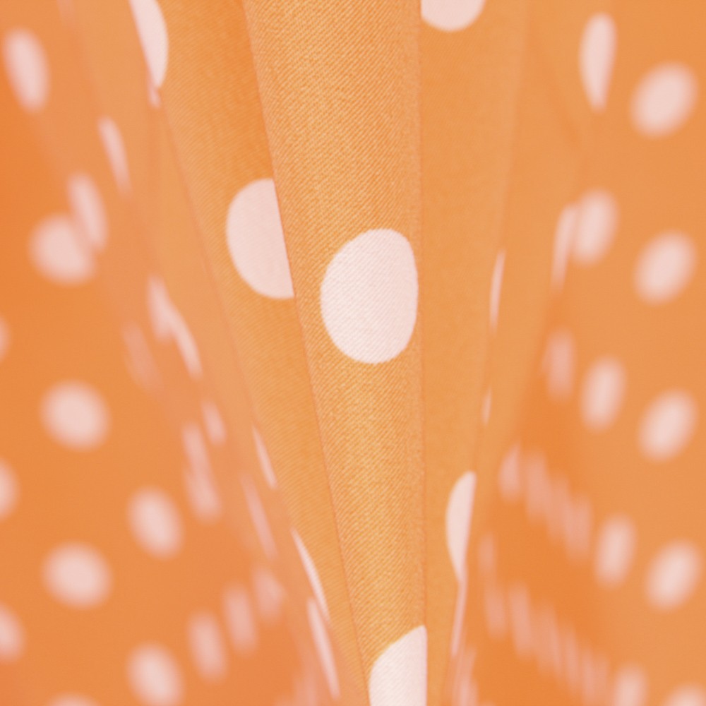 Twill Elastic Twill Tangerine Dot - Ribes y Casals