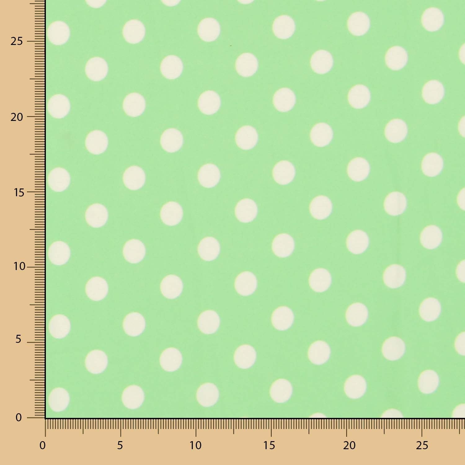 Elastischer Twill Polka Dot Mint - Ribes y Casals