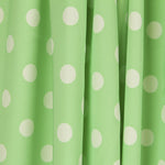 Elastischer Twill Polka Dot Mint - Ribes y Casals