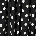 Schwarzer Polka Dot Stretch Twill - Ribes y Casals
